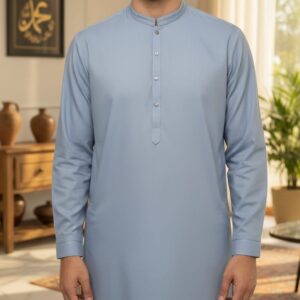 Men's Blue Shalwar Kameez