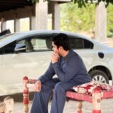 Light Blue Cotton Wash & Wear Men's Kameez with Wide Trouser Set